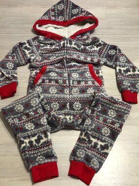 PJ's & Presents One Piece Pajamas Boys Size 4/5